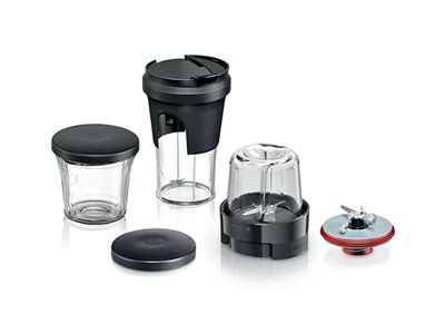 Bosch Accessori MUZS68TM - Set tritatutto multiuso, tritatutto per erbe e spezie, tritatutto universale, frullatore, soluzione di conservazione, coperchio ToGo per robot da cucina serie 6, serie 8,
