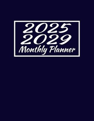 2025-2029 Monthly Planner: 5 Year Organizer (2025-2026-2027-2028-2029) January to December with Holidays List, 60 Months, (Dark Purple)