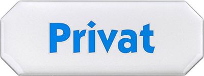Meister Adhesive Sign 107 x 40 mm – 3D-Effect//Info Sign/Doorplate/Trade Mark/Property Marking/Orientation, 506450