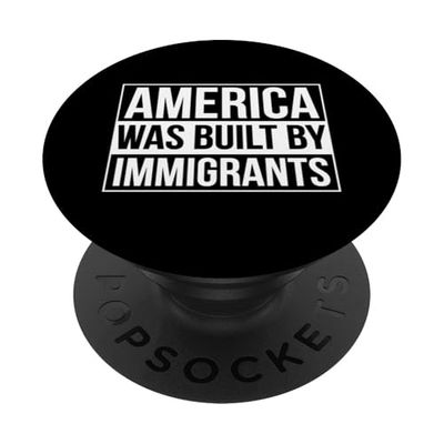 Estados Unidos fue construido por inmigrantes protestan Pride Migra Mexican PopSockets PopGrip Adhesivo