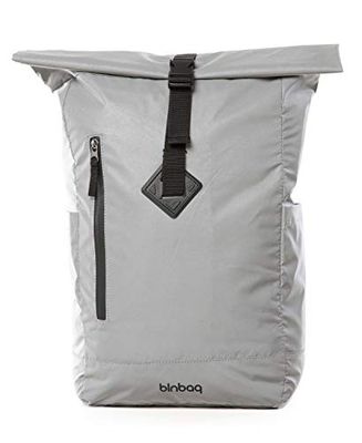 Blnbag M9 Zaino da Bicicletta Luminoso, Zaino Messenger Pieghevole Riflettente, Zaino Sportivo Arrotolabile Zaino da Scuola, Zaino Riflettente, Unisex, 23 litri, Grey