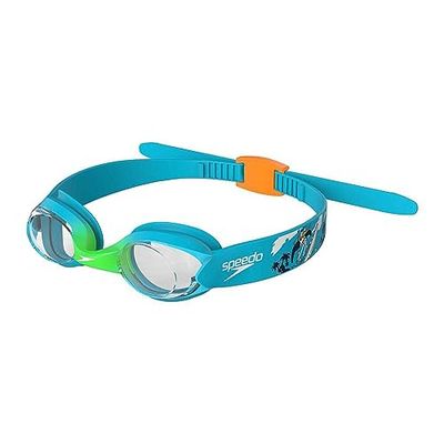 Speedo Unisex simglasögon för barn för spädbarn, Azure/Fluogrön/Fluo Orange, en storlek