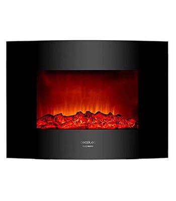 Cecotec 5365 - wanddecoratieve elektrische open haard, klaar voor 2200 gebogen vlammen