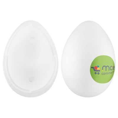 MCE-Commerce Espuma de poliestireno de 30 cm, 2 Piezas, 1 Unidad, para Manualidades y decoración de Pascua, Blanco