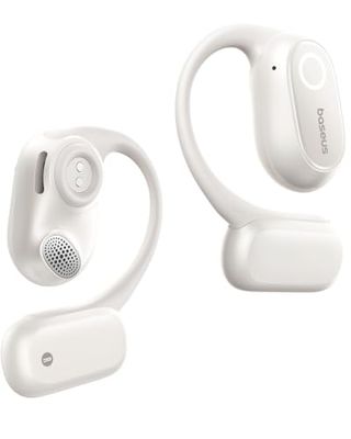 Baseus Bowie MF1 - Cuffie auricolari aperti, Bluetooth, acustica direzionale, bassi potenti, ultra leggere, IPX4, impermeabili, microfono ENC, cuffie senza fili, Bluetooth 5.4, per corsa, allenamento