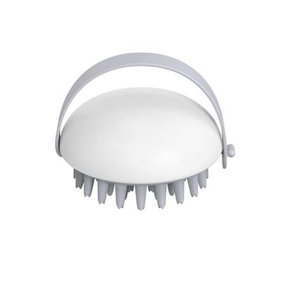 ALEXOUN Massageapparaat, draagbaar hoofdhuidmassageapparaat, hoofdhuid, massageborstel, voor massage van het hele lichaam, haargroei en stressontspanning, wit