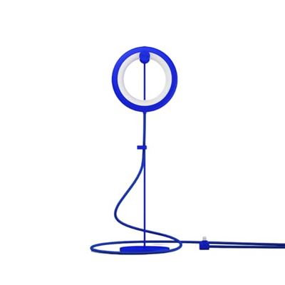 BILY Lampe de Lecture Portable LED avec perchoir, Prise USB, avec 3 Modes d'éclairage, pour PC Portable et Smartphone - Bleu