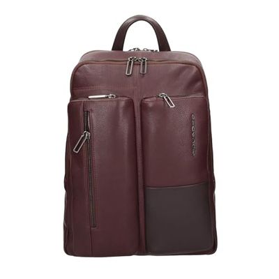 PIQUADRO Ronnie Zaino Medio in pelle porta PC 14" a due scomparti e schermatura RFID