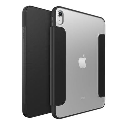 OtterBox Symmetry Folio Case for iPad 10th gen 2022, iPad 11th gen 2025 (A16), Shockproof, Drop proof, Slim Protective Folio Case, Tested to Military Standard, Black, No Retail Packaging