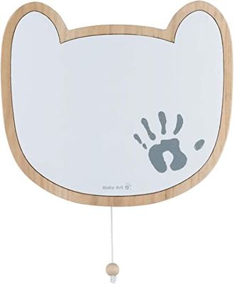 Baby Art Muziekbox voor kinderen, wandmontage, personaliseerbaar met hand- en voetafdrukset, natuurlijke kleuren