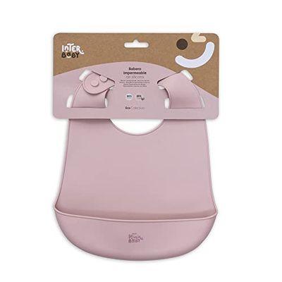 Bavoirs en silicone rose pour bébé