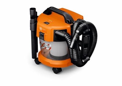 FEIN ASBS 18-10 AS aspirateur sans fil, 10L aspirateur eau et poussière, Facile à transporter, Compatible avec les batteries 18V AMPShare/Bosch Li-Ion, Poids sans batterie 4.70 kg