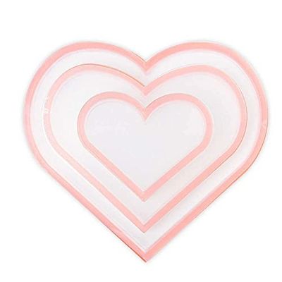 Sizzix Making Essential Shaker Panes Hearts 1 2 3 1/2" 3PK, 665451, Multicolor, Talla unica