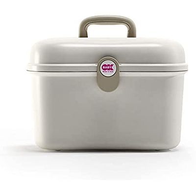 OKBABY Beauty Care - beautycase voor het opbergen van alle badbenodigdheden van uw kleintje - Wit