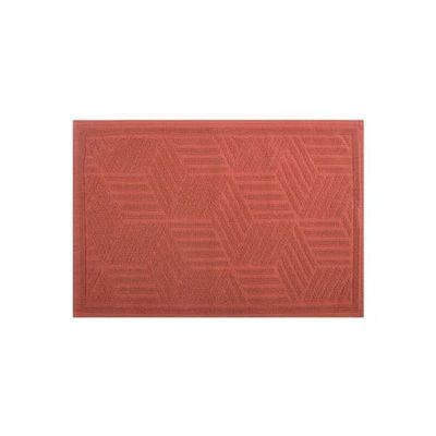 Spirella Tapis de Bain Coton CUBO 50x80cm Terracotta