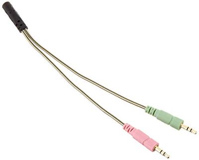 Headset Splitter Kabel voor PC, 3,5 mm Jack Hoofdtelefoon Adapter Kit Mutual Convertors voor PC