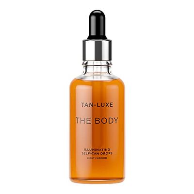 TAN-LUXE THE BODY Gocce autoabbronzanti, medie (50 ml) Aggiungi gocce abbronzanti alla cura della pelle per un'abbronzatura del corpo personalizzata, cruelty free e vegana