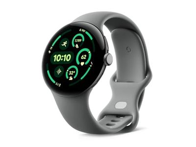 Google Pixel Watch 3 (45 mm) - Android-smartwatch met hartslagmeting, geavanceerd hardlopen vanaf Fitbit, fitness-inzichten, 24-uurs batterij - Matte Hazel aluminium behuizing - Hazel-band - LTE