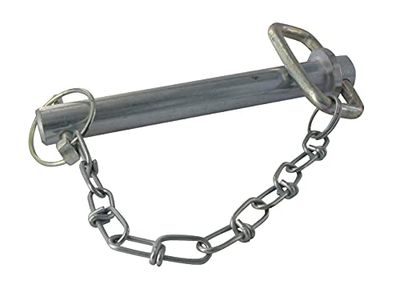 Universal – Eje de Enganche Adaptable – Eje Pasador para Enganche Tractor/Tractor Segadora/Arado/Remolque – Longitud 100 mm / Ø19 mm