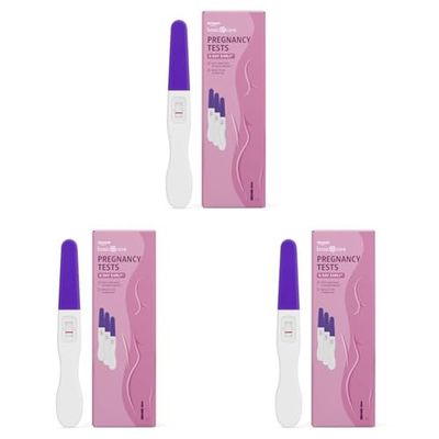 Amazon Basic Care Tests de grossesse Détection précoce dès 6 jours (pack de 3 tests) (Lot de 3)