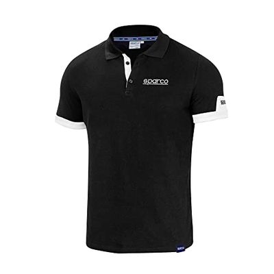 Sparco Polo Chaqueta, Negro, Estandar Unisex Adulto