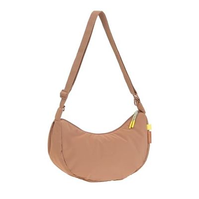 LÄSSIG Wickeltasche Umhängetasche inkl. Kinderwagenbefestigung/Stretch Up magväska, Brun