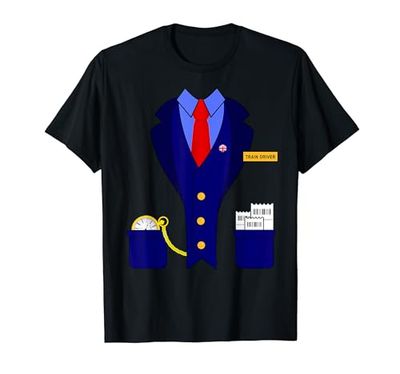 Funny Train Driver Conductor Model Railway Railroad Costume T-Shirt