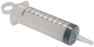 PLASTIC SYRINGE 100MM SINGLE