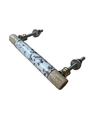 Soft pink handle with wood