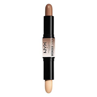 NYX Professional Makeup Stick de contorno Wonder Stick, dois lados, contorno e iluminador, textura cremosa, tom: Light