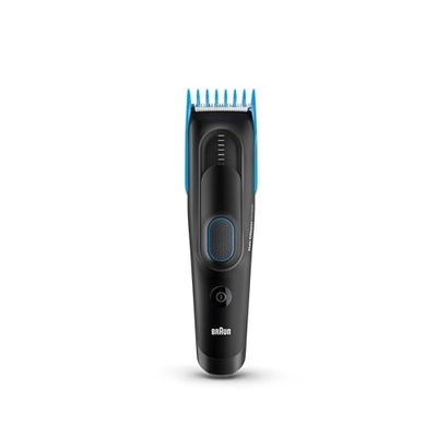 Braun Tondeuse à cheveux professionnelle, tondeuse à cheveux pour hommes avec 9 réglages de longueur, HC 5010, noire