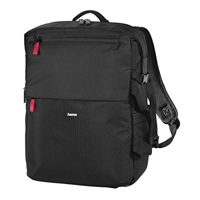 Hama Unisex Matera Camera Backpack (Pack of 1), black, 30 x 14 x 35 cm, 30cm x 14cm x 35cm