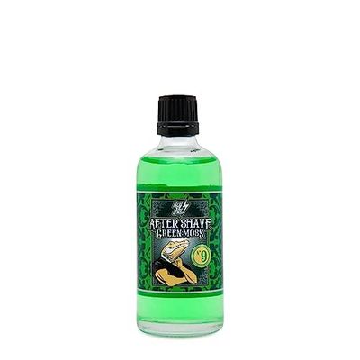 HEY JOE! - After Shave Hombre Nº 9 Green Moss | Loción After Shave Mentolado y Fresco para Refrescar y Tonificar la Piel Después del Afeitado - Botella de 100 ml