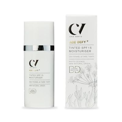 Hidratante DD com cor SPF15 Medium Age Defy+ de Green People - creme de dia corretor de cor anti-envelhecimento natural - livre de álcool - vegan, 30 ml