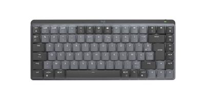 Logitech MX Mechanical Mini Tastiera Retroilluminata Wireless, Switch Tattili Silenziosi, Tasti Retroilluminati, Layout ‎Francese AZERTY - Grigio