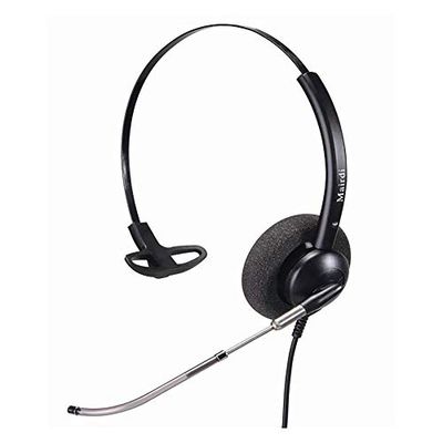 Cablematic Eenvoudige headset compatibel met Plantronics QD model KG03