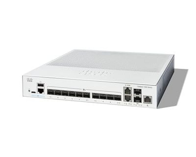 Switch gestionado Cisco Catalyst 1300-12XS, 10 Puertos SPF+ de 10G, 2x10GE SFP+ Combo, protección Limitada de por Vida (C1300-12XS)