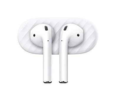 Keybudz AirDockz magnethållare, förvaring för Apple AirPods Pro & AirPods, tillbehör för hörlurar till hörlurar, vit