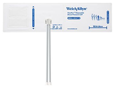 Welch Allyn SOFT-10-2MQ FlexiPort Soft Disposable Blood Pressure Cuffs with Two-Tube Locking Type Connector, Small Adult [size 10] (Pack of 20)