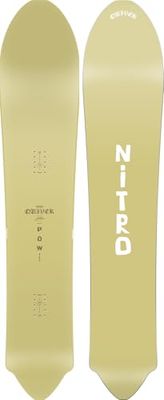 Nitro Herr Snowboard POW Board ´25, Quiver Series, Pintail, Flat Out-Camber, Backcountry, Wide Tapered, 3D Surf-Tech