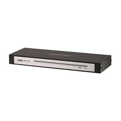 ATEN 4K HDMI 8 Port Splitter VS0108HA (UHD 4kx2k & 1080p Full HD, 340MHz, up to 15M) EDID technology, bi-directional RS-232 serial, supports Dolby True HD & DTS HD Master Audio, UK, 1 KVM Leader