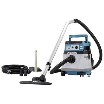 Makita DVC157LZX3 Aspirador inalámbrico 15L Comp.LI-Ion 18VX2 AWS HEPA/sin batería y Cargador, 2 Velocidades, Azul