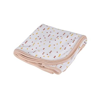 BEBE DOUCEUR Deken van 100% katoen met bosmotieven – meerkleurig – 75 x 75 cm – serie magisch bos