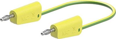 Stäubli LK-4N-F25 meetkabel [ - ] 200 cm geel, groen 1 st.
