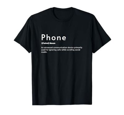 Definición de teléfono, ignorando Llamadas y perdido en Las Redes sociales Camiseta