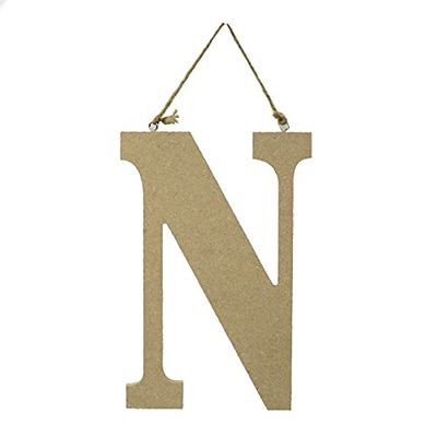 Letter van MDF-hout, hout, meerkleurig, klein