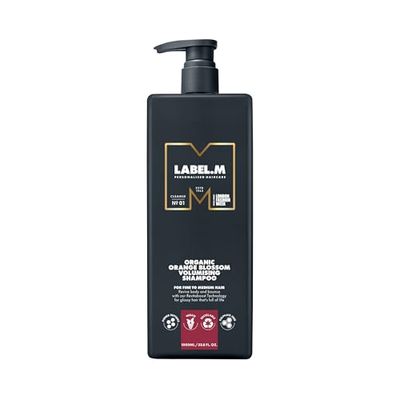 LABEL.M Organic Orange Blossom Volumising Shampoo 1000ml – With Recyclable Pump