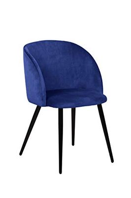 La sedia spagnola Daroca sedia, tessuti, blu indaco, 51,5 cm (larghezza) x 56,5 cm (profondità) x 88,5 cm (altezza)