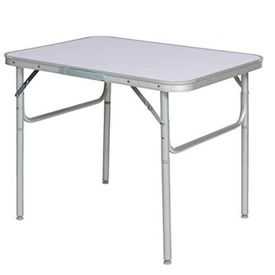 BAKAJI Tavolo Camper Campeggio Picnic Alluminio Pieghevole a Valigetta per Spiaggia o Giardino (90 x 60 x 70cm)