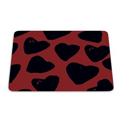 Bonamaison, Tappetino per il mouse rettangolare con stampa digitale, antiscivolo, per ufficio e casa, dimensioni: 22 x 18 cm